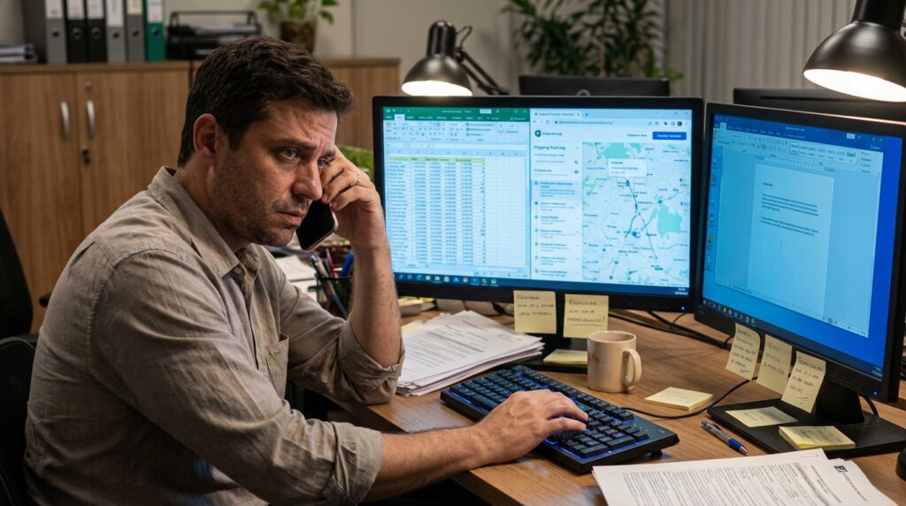 agente de carga sem automação